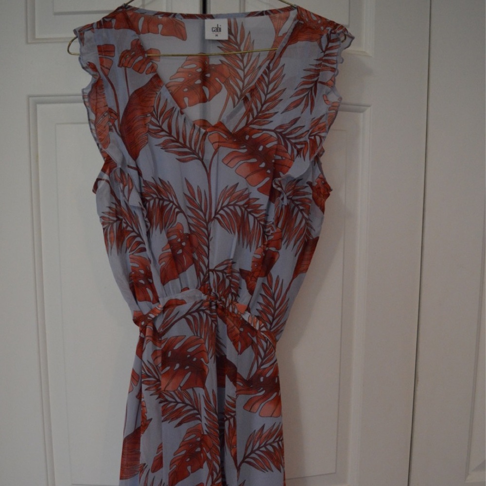 Cabi summer dress with removable lining, size M